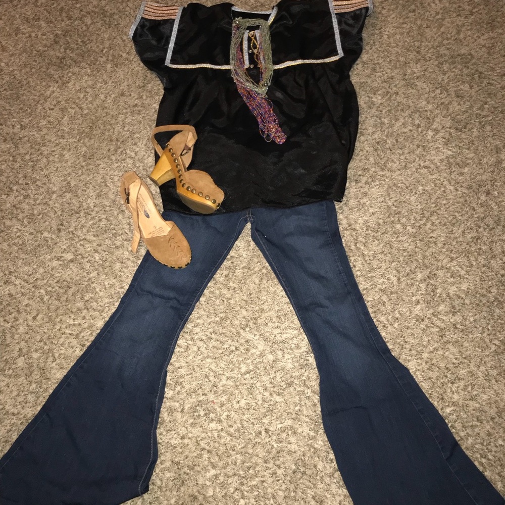 Vintage bohemian shirt size medium